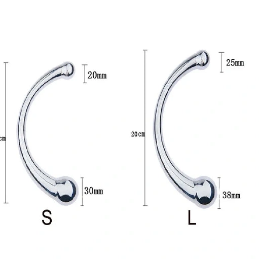 Double Hook Elegant Steel 5858 Stainless Anal Ended 1027